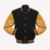 black-wool-body-gold-leather-sleeves-varsity-jacket
