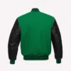 green-wool-body-black-leather-sleeves-varsity-jacket