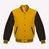 yellow-wool-body-black-leather-sleeves-varsity-jacket